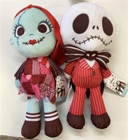 2 New Disney Tim Burton's 16" Stuffies