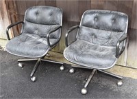 PAIR OF KNOLL POLLACK CHAIRS