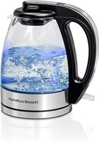 (U) Hamilton Beach Glass Electric Tea Kettle, Wate