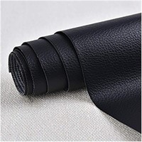 New - Faux Leather Fabric Self-Adhesive  - Black