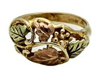 10kt Hill's Rose & Yellow Gold Designer Ring