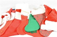 Large Lot of Christmas Stockings & Hats