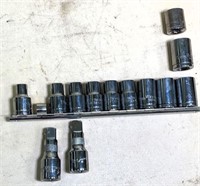 NEW 1/2 dr. metric sockets w/ extras & 2-1/2 " ext