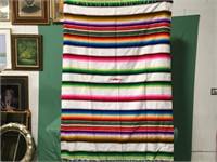 Large Vintage Mexican Blanket