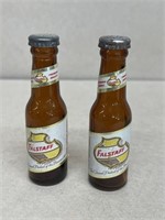 Falstaff beer salt and pepper shakers