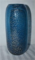 Murano Art Glass Vase With Silver Aventurine