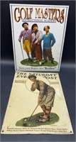 (2) Vintage Golf Signs
