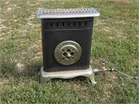 Antique Lighted Estate Gas Heater / Stove
