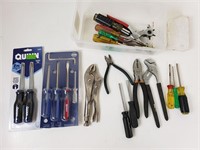 Plastic Bin With Tools