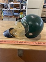 Vtg motorcycle helmet with shield and visor***