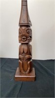 14” carved statue