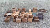 21 Assorted Wooden Boxes