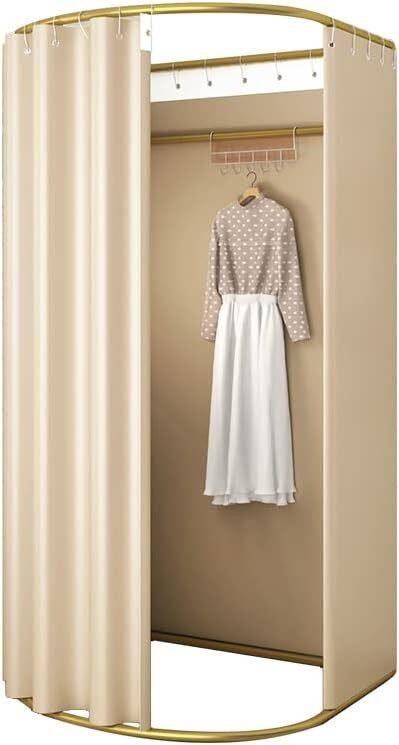 Beige Fitting Room with Curtain  200x100x95cm