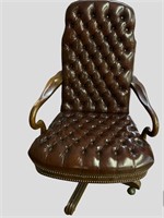 Leather Swivel Office Chair