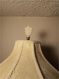 Old Aladdin Floral Alacite Table Lamp