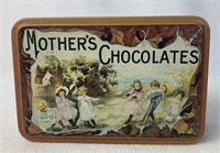 Mother's Chocolates Cookie Tin 3"x5"x8"