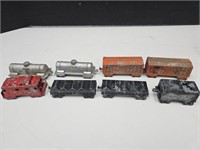 Vintage Metal Toy Train with Wheels Midge Toys