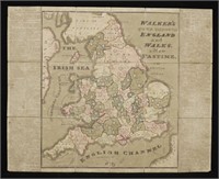 [Map, Walker's Tour Through England]