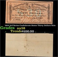 1864 3rd Series Confederate States Thirty Dollars