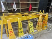 Safety barriers and cones