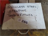 Stainless strapping tool and fittings
