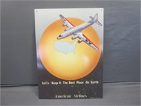 ~ American Airlines Metal Sign