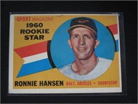 1960 TOPPS #127 RONNIE HANSEN ORIOLES