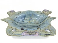Vtg Chamberlain Stoneware Crab Soap Dish