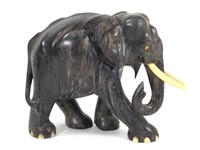 Exotic Carved Wood Elephant