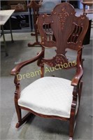 Ornate Wooden Rocking Chair