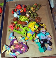 7 Vintage Teenage Mutant Ninja Turtle Figurines