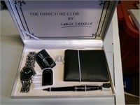 Vessace set, watch, key chain, pen and wallet