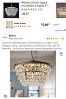 CHANDELIER (OPEN BOX, NEW)