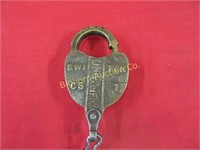 Vintage Brass Union Pacific Switch Lock