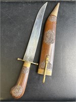 VTG Subhana Sons Indian knife with wood sheath