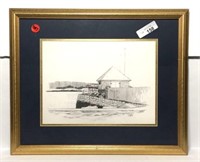 Dock Framed Print by Sabiston