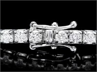 5.00ct Diamond Bracelet in 18k White Gold