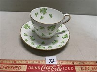 AYNSLEY TEA CUP AND SAUCER