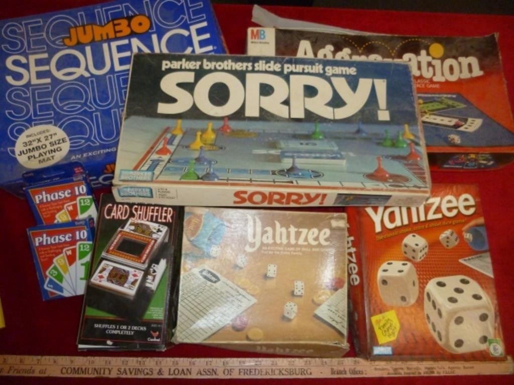 Board Games & Card Games - Box Lot