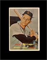 1957 Topps #282 Jack Dittmer VG to VG-EX+