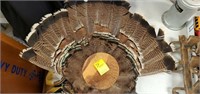 Turkey feather mount