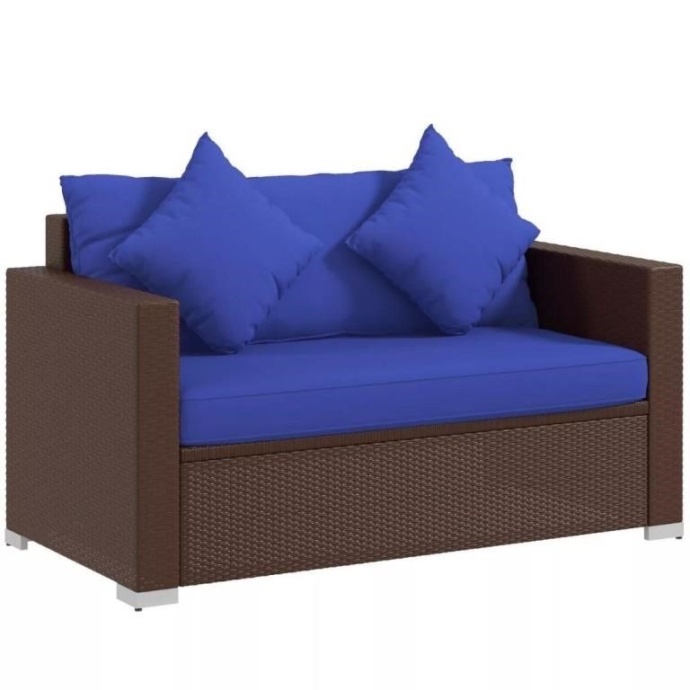 New Outsunny Outdoor Wicker Loveseat, Patio
