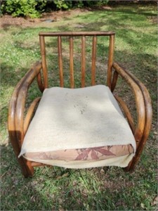 Bamboo Chair with Damaged Cushion