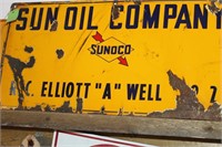 SUNOCO SUN OIL COMPANY METAL SIGN