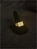 18K HGE Gold Ring sz 11.5"