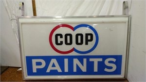 COOP Paints Double Sideed Lighted Sign
