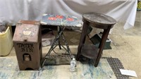 Decorative end tables, Tater bin