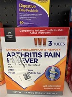 MM arthritis pain reliever 3 tubes
