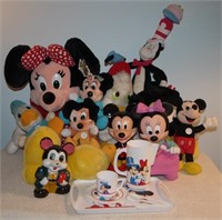 8 Disney Stuffed Toys 8"-27 1/2" & 1 Bobble Head
