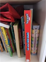 Small shelf of childrens books